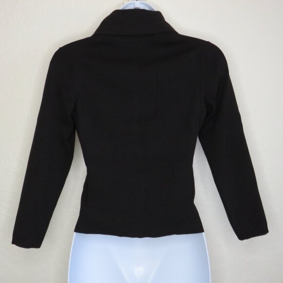 LOFT* Women's Long Sleeve Four Button Down Straight Hem Crop Top~ XS - Picture 2 of 9